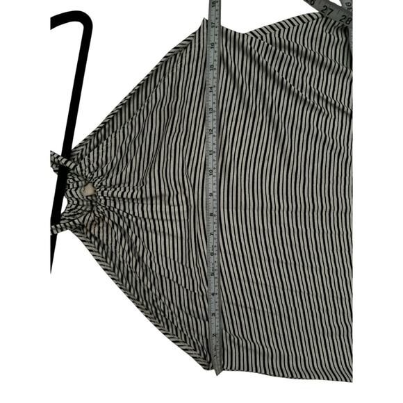 Elan Size Medium Maxi Cover Up Dress Multicolor Striped Lightweight Pockets - Picture 3 of 4